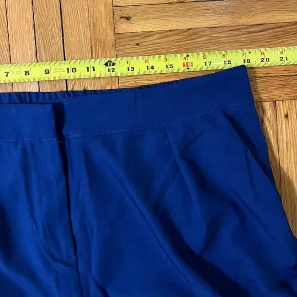 Cobalt Blue Wide Leg Trousers XXL Elastic Waist - Picture 7 of 8
